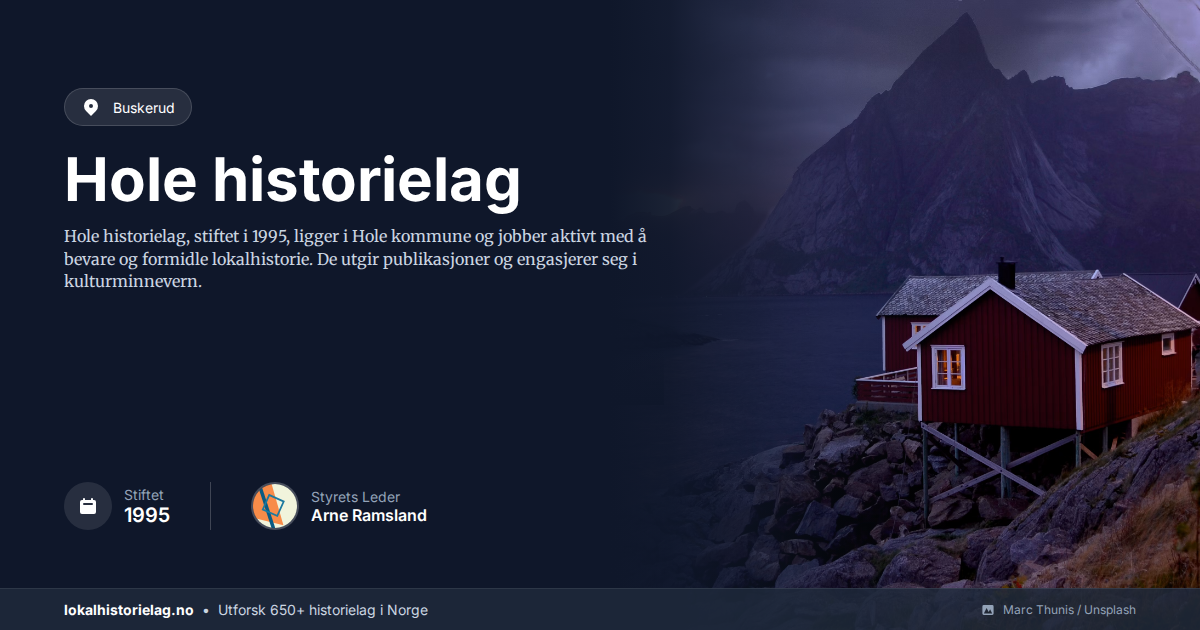 Hole historielag i Hole | lokalhistorielag.no